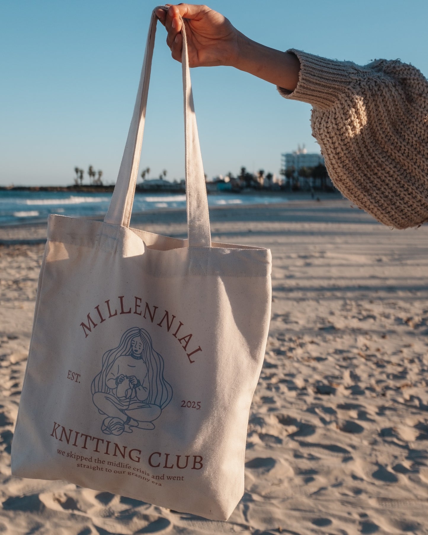 MILLENNIAL KNITTING CLUB Tote-Bag